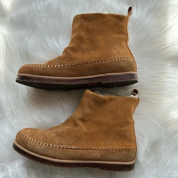 EUC Steve Madden Tommy Chestnut Suede Bootie - Picture 3 of 8